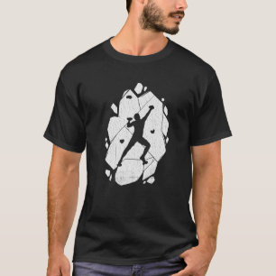 Rotsontwerp Klimmer Boulderen Premium T-shirt