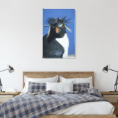 Rotspenguin (Eudyptes chrysocome) Canvas Afdruk (Insitu (Slaapkamer))