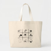 rotsschaar grote tote bag (Voorkant)