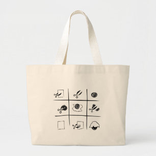 rotsschaar grote tote bag