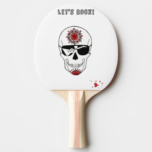 Rotsschedel Tafeltennisbatje (Voorkant)