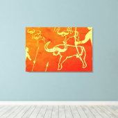 Rotsschildpad Canvas Afdruk (Insitu (Houten vloer))