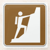 Rotssymbool Glazen Onderzetter (Voorkant)