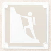 Rotssymbool Glazen Onderzetter (Achterkant)