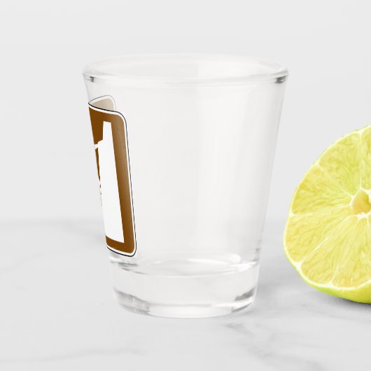 Rotssymbool Shot Glas (Rechts)