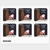 Rotstijgen Kerst Vierkant Sticker (Vel)