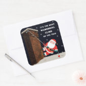 Rotstijgen Kerst Vierkant Sticker (Envelop)