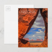 Rotsvenster naar Monument Valley, AZ Briefkaart (Voorkant / Achterkant)