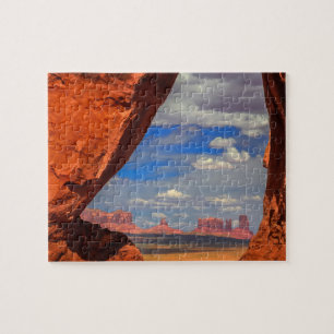 Rotsvenster naar Monument Valley, AZ Legpuzzel
