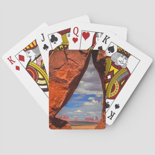 Rotsvenster naar Monument Valley, AZ Speelkaarten (Achterkant)