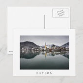 Rottach-Egern in het Tegernsee, Beieren in de wint Briefkaart (Voorkant / Achterkant)
