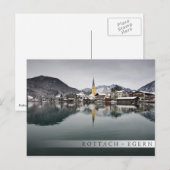 Rottach-Egern in het Tegernsee, Beieren in de wint Briefkaart (Voorkant / Achterkant)