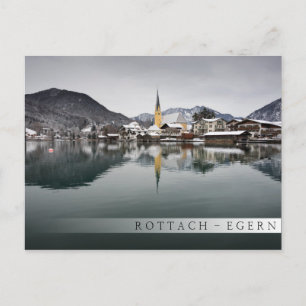 Rottach-Egern in het Tegernsee, Beieren in de wint Briefkaart