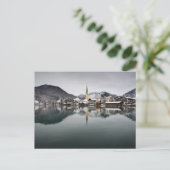 Rottach-Egern in het Tegernsee, Beieren in de wint Briefkaart (Staand voorkant)