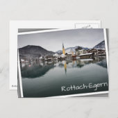 Rottach-Egern in het Tegernsee, Beieren in de wint Briefkaart (Voorkant / Achterkant)