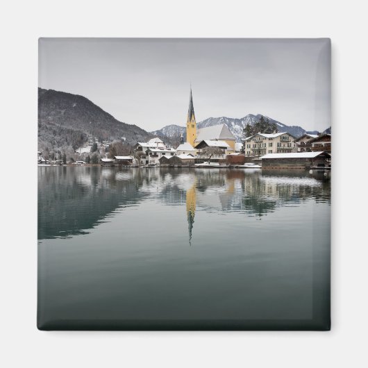 Rottach-Egern in het Tegernsee, Beieren in de wint Magneet (Voorkant)