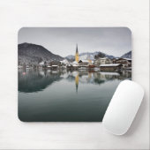 Rottach-Egern in het Tegernsee, Beieren in de wint Muismat (Met muis)