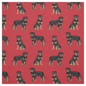 rotte hond rood stof (Swatch)