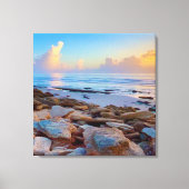 Rotte Kust strand Oceaan Canvas Afdruk (Voorkant)