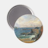 Rotte Kust van Paul Gauguin, Vintage Impressionism Magneet (Voorkant / Achterkant)
