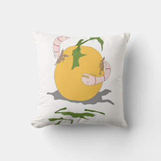 Rotte vruchten met wormen kussen