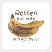 Rotten But Cute Vierkante Sticker (Voorkant)