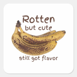 Rotten But Cute Vierkante Sticker