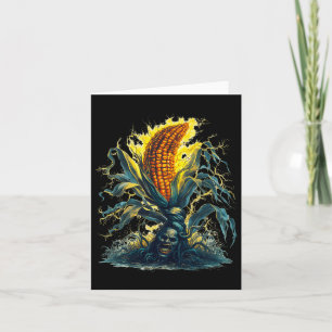 Rotten Corn Maize Ghost Ghoul Harvest Halloween Fu Kaart