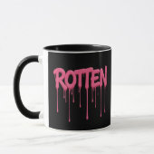 ROTTEN Drip Font Typography Mok (Links)