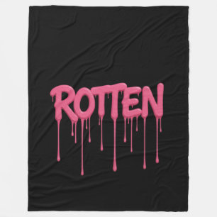 ROTTEN Drip Lettertypografie Fleece Deken