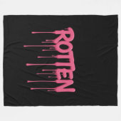 ROTTEN Drip Lettertypografie Fleece Deken (Voorkant (Horizontaal))