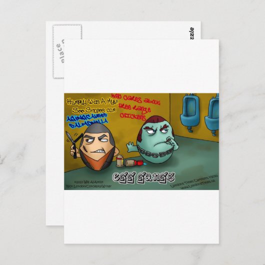 Rotten Egg Gangs Funny T - shirts Mokken Kaarten e (Voorkant / Achterkant)