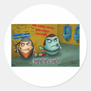 Rotten Egg Gangs Grappige T-shirts Mokken Kaarten  Ronde Sticker