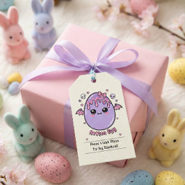Rotten Egg Pastel Goth Pasen Roze Lavendel Cadeaulabel