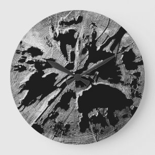 Rotten Log Round Clock Grote Klok