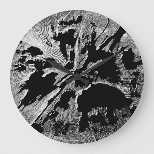 Rotten Log Round Clock Grote Klok (Voorkant)
