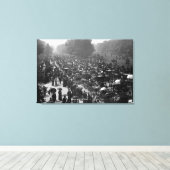 Rotten Row in Hyde Park, Londen, c.1890 Canvas Afdruk (Insitu (Houten vloer))