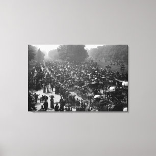 Rotten Row in Hyde Park, Londen, c.1890 Canvas Afdruk