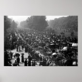 Rotten Row in Hyde Park, Londen, c.1890 Poster (Voorkant)