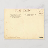 Rotten Row London Vintage Postage. Briefkaart (Achterkant)