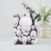 Rotten Ugly Zombies Heads Briefkaart (Staand voorkant)