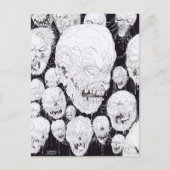 Rotten Ugly Zombies Heads Briefkaart (Voorkant)