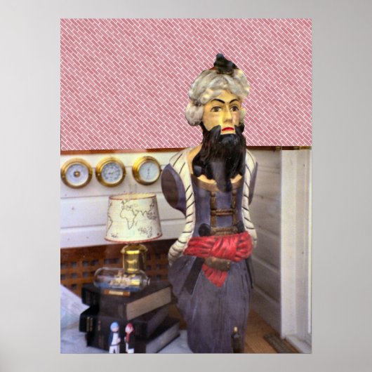 Rotterdam, 19th century ships's figurehead poster (Voorkant)