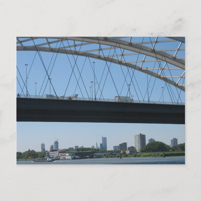 Rotterdam Bridge over de Meuse Photo Briefkaart (Voorkant)