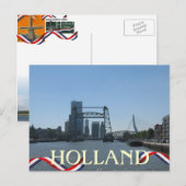 Rotterdam Bridges Holland Briefkaart (Voorkant / Achterkant)