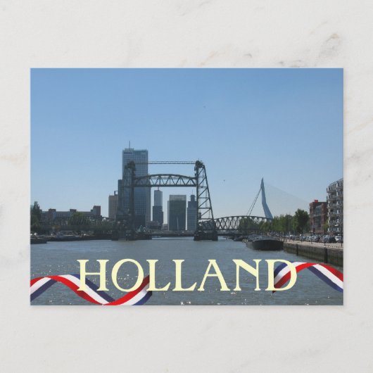 Rotterdam Bridges Holland Briefkaart (Voorkant)