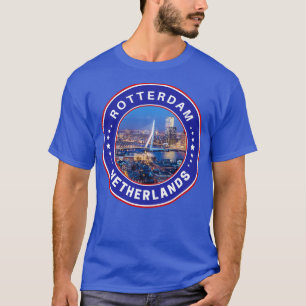 Rotterdam City Nederland vlag Travel Souvenir T-shirt