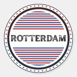 Rotterdam City Pride Embleem – Nederlandse identit Ronde Sticker
