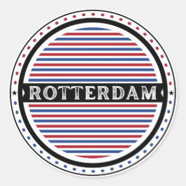 Rotterdam City Pride Emblem – Dutch Identity Ronde Sticker