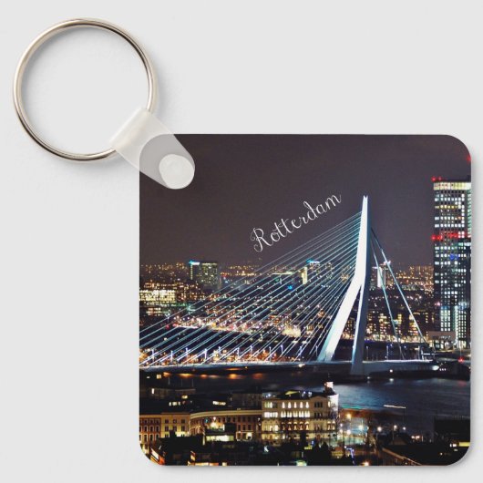 Rotterdam Cityscape Sleutelhanger (Voorkant)